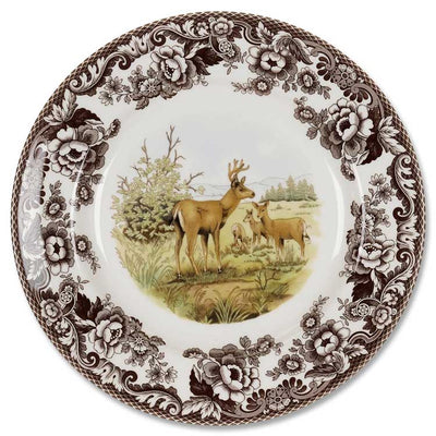 Spode Woodland Dinner Plate 10.5" - Individual-HOME/GIFTWARE-MULE DEER-Kevin's Fine Outdoor Gear & Apparel