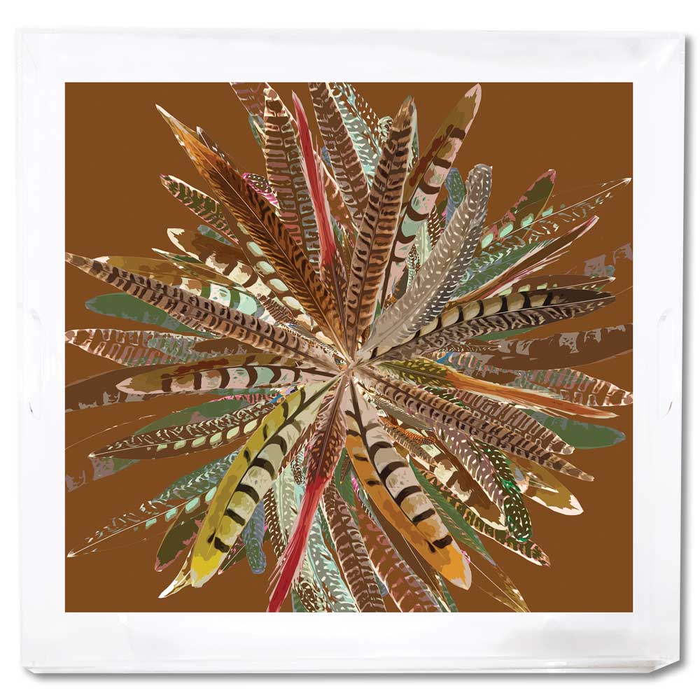 Pheasant Feathers Tray-Lifestyle-BROWN-Kevin's Fine Outdoor Gear & Apparel