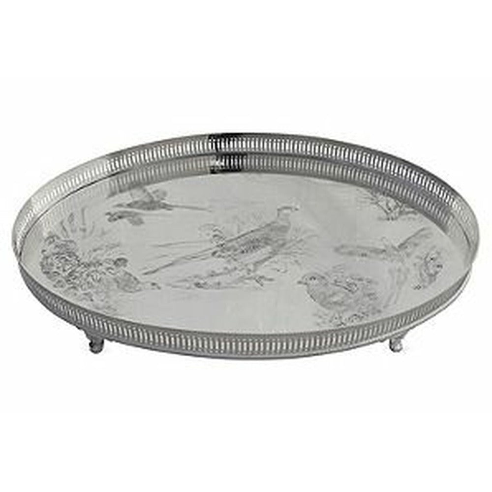 Corbell Silver Pheasant tray 18"-Lifestyle-SILVER PHEASANT TRAY-Kevin's Fine Outdoor Gear & Apparel