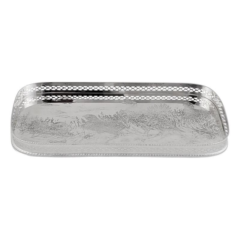 Corbell Silver Plated Grouse Tray 12"x6"-Lifestyle-Silver Platted Grouse-Kevin's Fine Outdoor Gear & Apparel