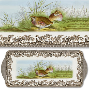 Spode Woodland Melamine Sandwich Tray, Quail