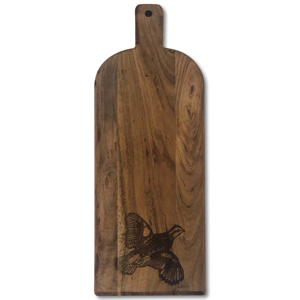 Kevin's Quail Acacia Bevel Board-Home/Giftware-Kevin's Fine Outdoor Gear & Apparel