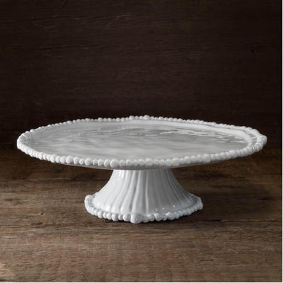 Beatriz Ball Vida Alegria Pedestal Cake Plate-HOME/GIFTWARE-White-Kevin's Fine Outdoor Gear & Apparel