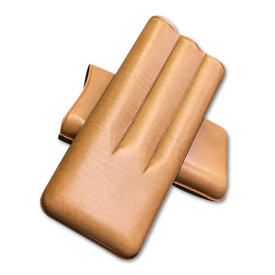 Kevin's Three Cigar Case-HOME/GIFTWARE-Tan-Kevin's Fine Outdoor Gear & Apparel