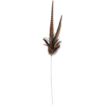 Mixed Pheasant feather Spray 38.5"-HOME/GIFTWARE-Brown-Kevin's Fine Outdoor Gear & Apparel