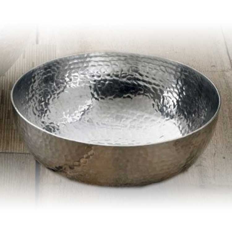 Aluminium Hammered Round Bowl