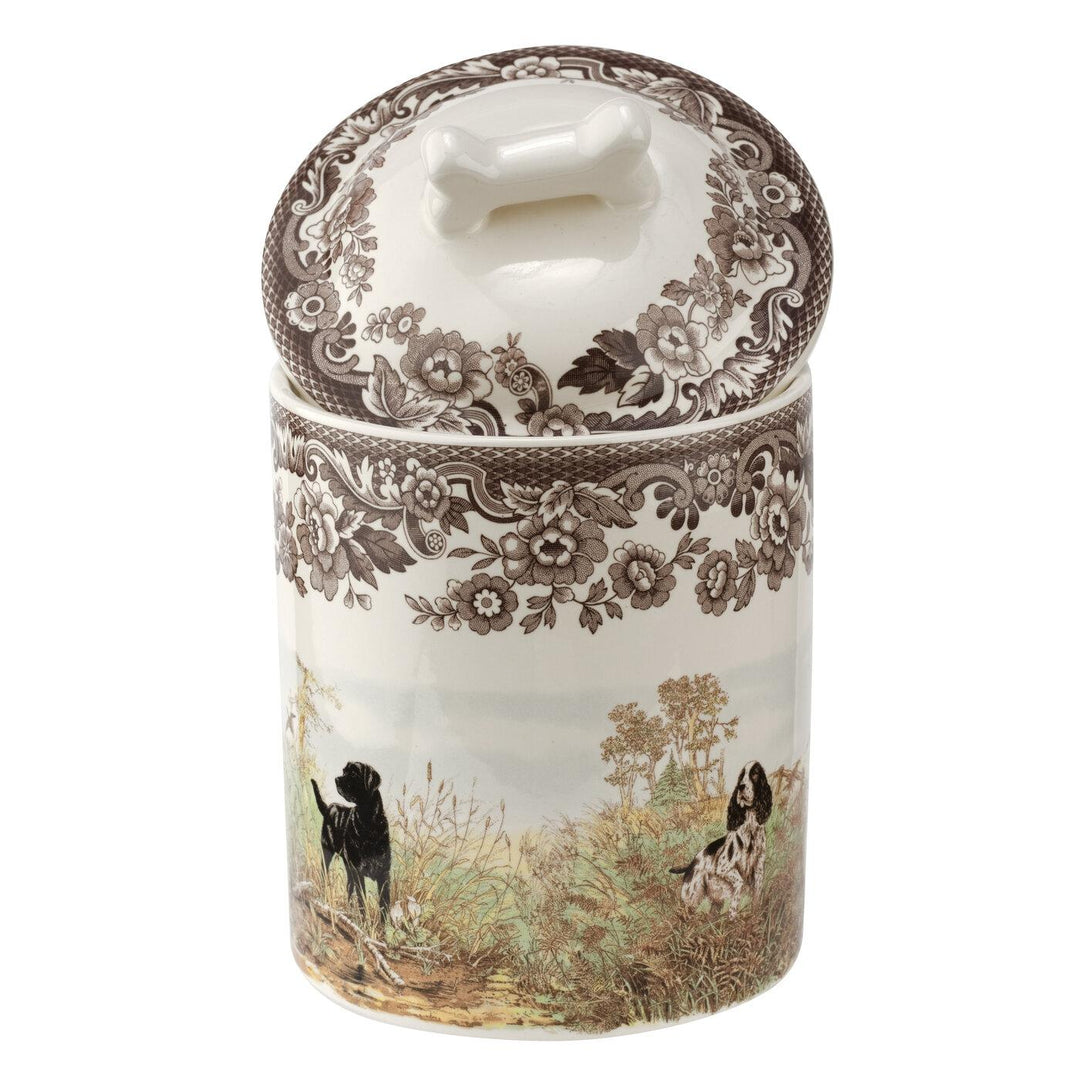 Spode Woodland 7 Inch Treat Jar Assorted Dogs-HOME/GIFTWARE-Kevin's Fine Outdoor Gear & Apparel