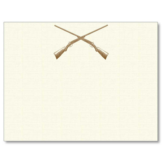 Sporting Note Card Sets-HOME/GIFTWARE-Maison De Papier-CROSSED GUNS-Kevin's Fine Outdoor Gear & Apparel