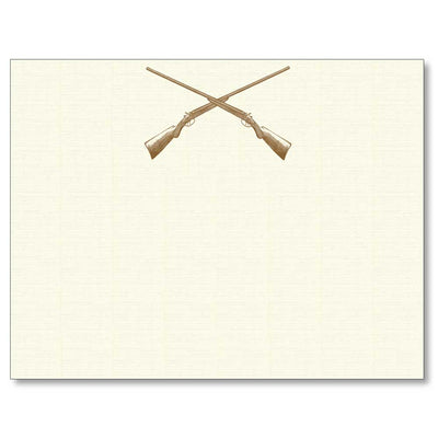 Sporting Note Card Sets-HOME/GIFTWARE-Maison De Papier-CROSSED GUNS-Kevin's Fine Outdoor Gear & Apparel