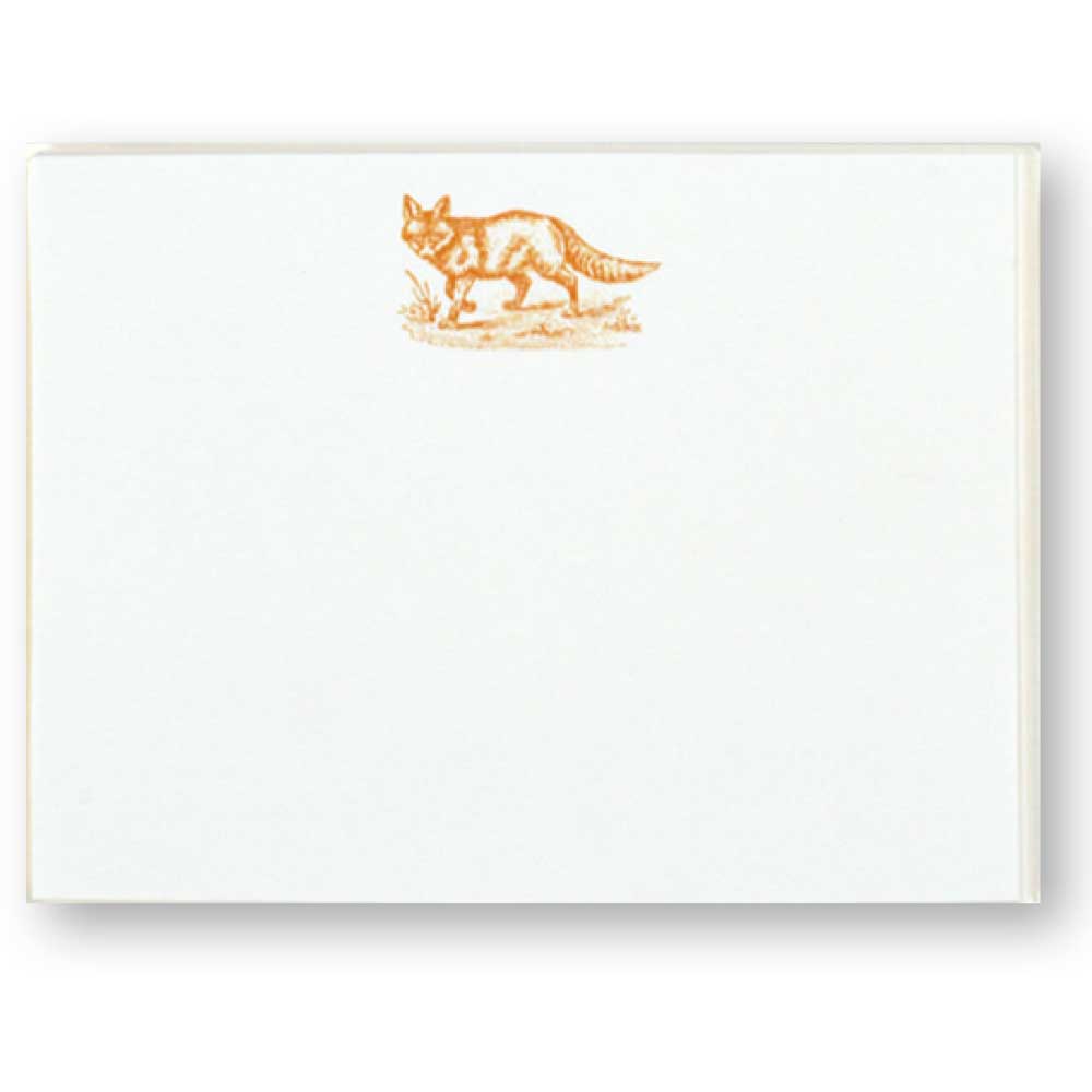 Sporting Note Card Sets-HOME/GIFTWARE-Maison De Papier-FOX (ORANGE)-Kevin's Fine Outdoor Gear & Apparel