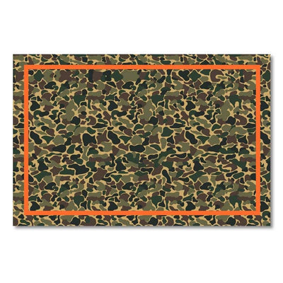 Kevin's Linen Placemats in Sporting Themes-HOME/GIFTWARE-Maison De Papier-CAMO WITH BLAZE-Kevin's Fine Outdoor Gear & Apparel