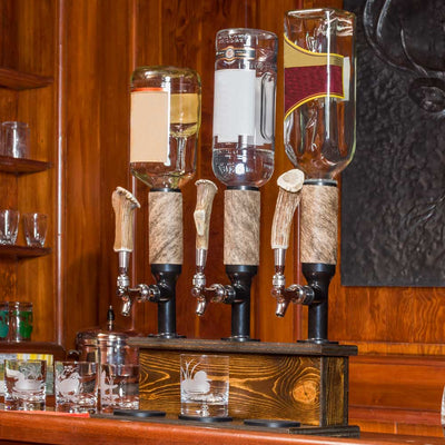 Triple Whiskey Tower Liquor Dispenser-HOME/GIFTWARE-Kevin's Fine Outdoor Gear & Apparel