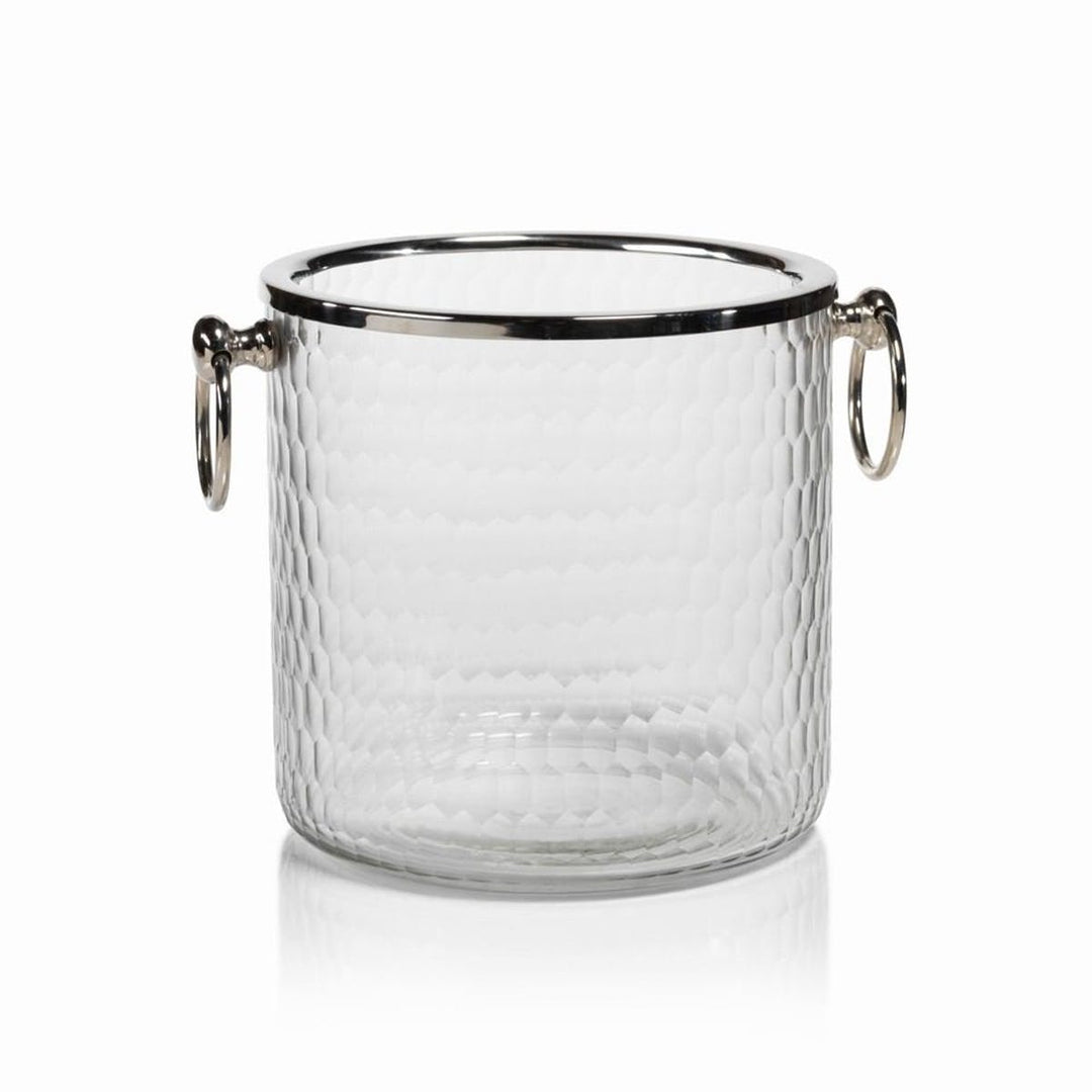 6-Inch Tall Hammered Glass Ice Bucket /Wine Cooler-HOME/GIFTWARE-Kevin's Fine Outdoor Gear & Apparel