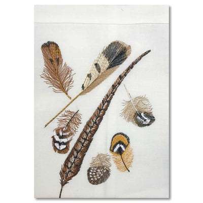 European Hand Guest Towels-HOME/GIFTWARE-CREAM FEATHERS-Kevin's Fine Outdoor Gear & Apparel