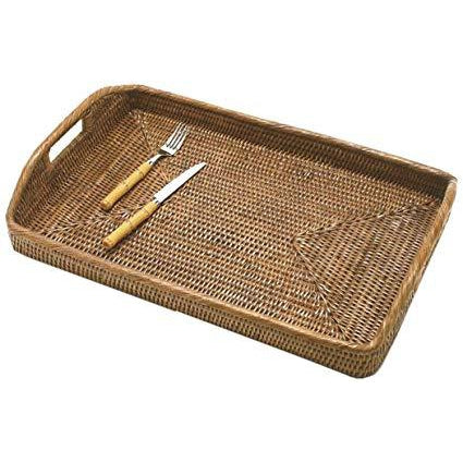 Wicker Wood Beam Serving Tray-HOME/GIFTWARE-Vintage Concepts-Kevin's Fine Outdoor Gear & Apparel