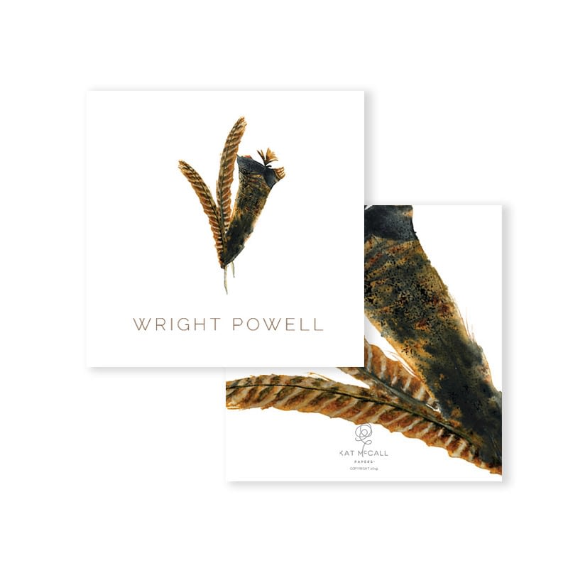 Kat McCall Gift Tag-HOME/GIFTWARE-Turkey Feather-Kevin's Fine Outdoor Gear & Apparel