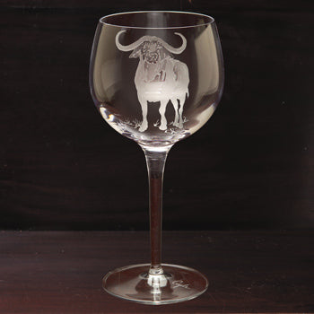 Kevin's Crystal African Red Wine Glasses 18 oz.