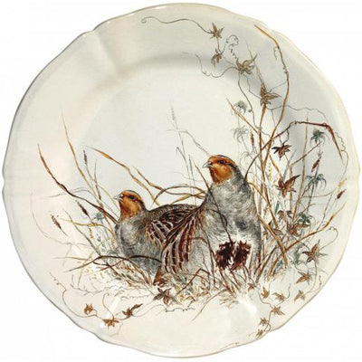 Sologne Game China - Salad/Dessert Plate-HOME/GIFTWARE-QUAIL-Kevin's Fine Outdoor Gear & Apparel