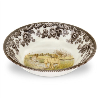 Spode Woodland Hunting Dog Collection 8" Cereal Bowl-HOME/GIFTWARE-YELLOW LAB-Kevin's Fine Outdoor Gear & Apparel