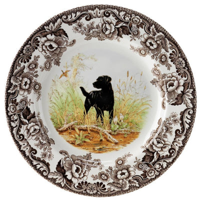 Spode Woodland Hunting Dog Salad Plate 8"-HOME/GIFTWARE-BLACK LAB-Kevin's Fine Outdoor Gear & Apparel