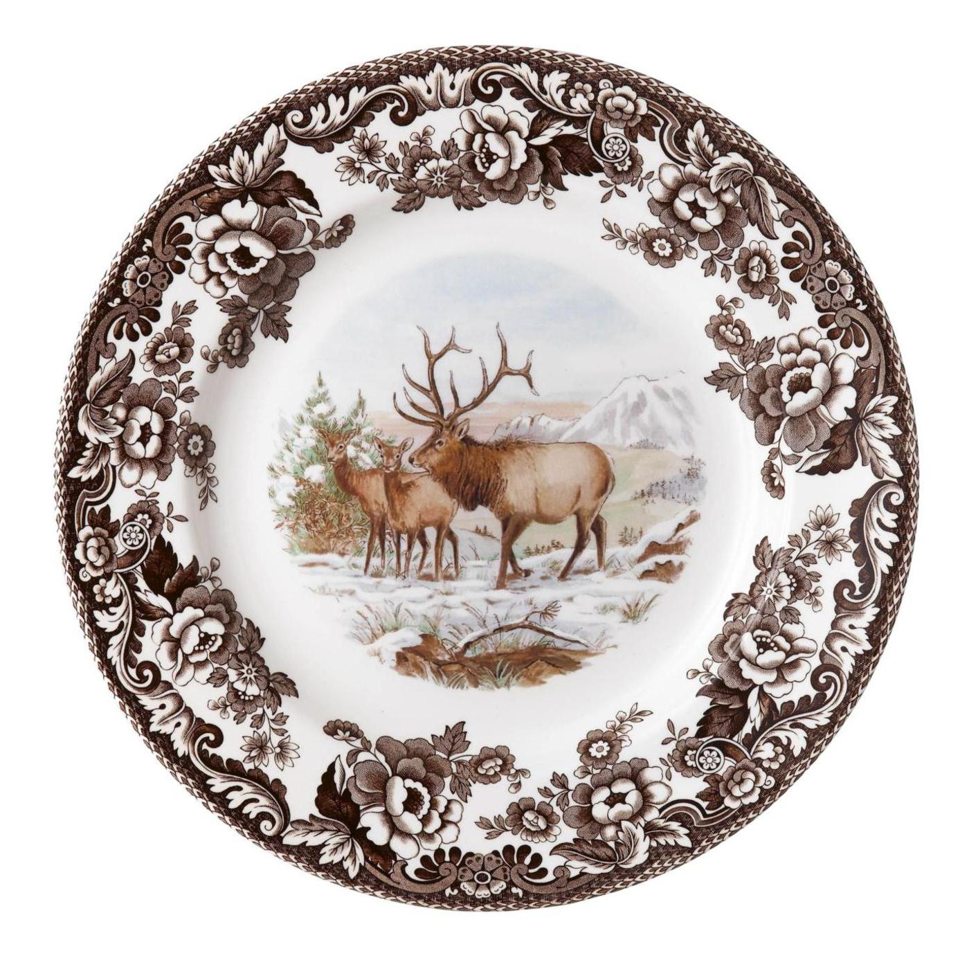 Spode Woodland Elk Dinner Plate 10.5"-Dinnerware-Kevin's Fine Outdoor Gear & Apparel