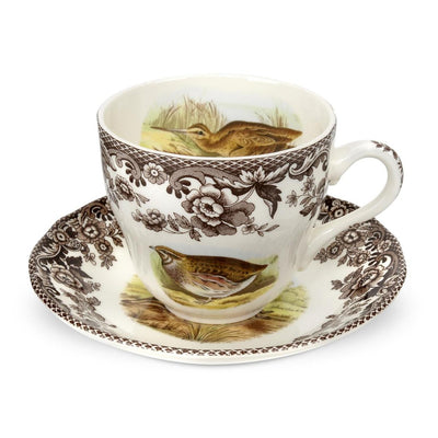 Spode Woodland Tea Cup & Saucer-HOME/GIFTWARE-Ouail/Pheasant/Snipe/Rabbit-Kevin's Fine Outdoor Gear & Apparel