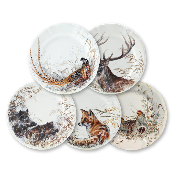 皿 sologne ソローニュ ジアン Gien 23cm Studio Designer's - Snipe Plate Dessert Sologne Gien 6枚 プレート 食器