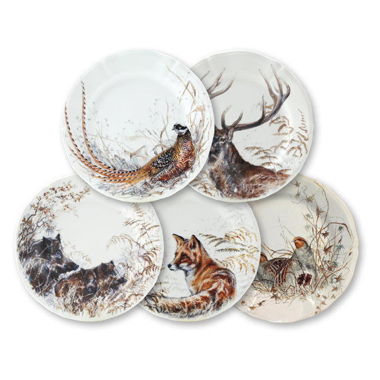 Sologne Dessert Plate-HOME/GIFTWARE-Gien Art Faience-STAG-Kevin's Fine Outdoor Gear & Apparel