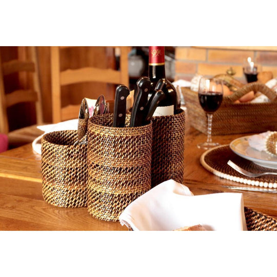 Round Four Section Flatware Holder & Organizer-HOME/GIFTWARE-Kevin's Fine Outdoor Gear & Apparel
