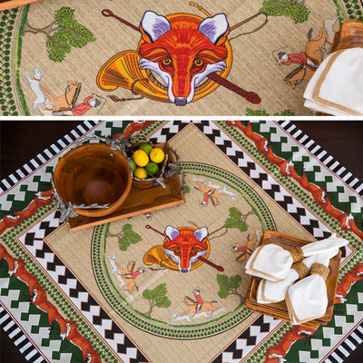 Kevin's Custom Designed Fox Hunt Tablecloth-HOME/GIFTWARE-Kevin's Fine Outdoor Gear & Apparel-FOX HUNT-Kevin's Fine Outdoor Gear & Apparel