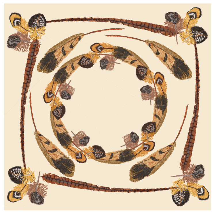 Kevin Feather Pattern Kevin's Custom Designed Feather Pattern Tablecloth | Kevin's Catalog ...
