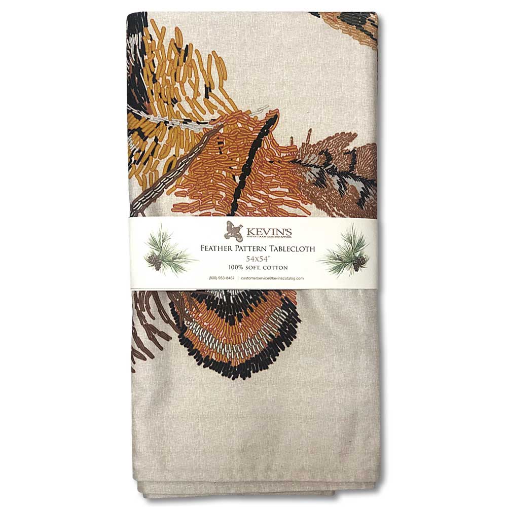Kevin Feather Pattern Kevin's Custom Designed Feather Pattern Tablecloth | Kevin's Catalog ...