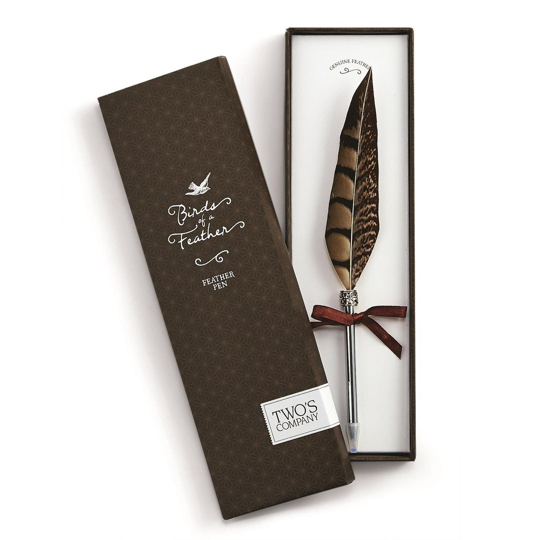 Vintage Feather Pen In Gift Box-HOME/GIFTWARE-Kevin's Fine Outdoor Gear & Apparel