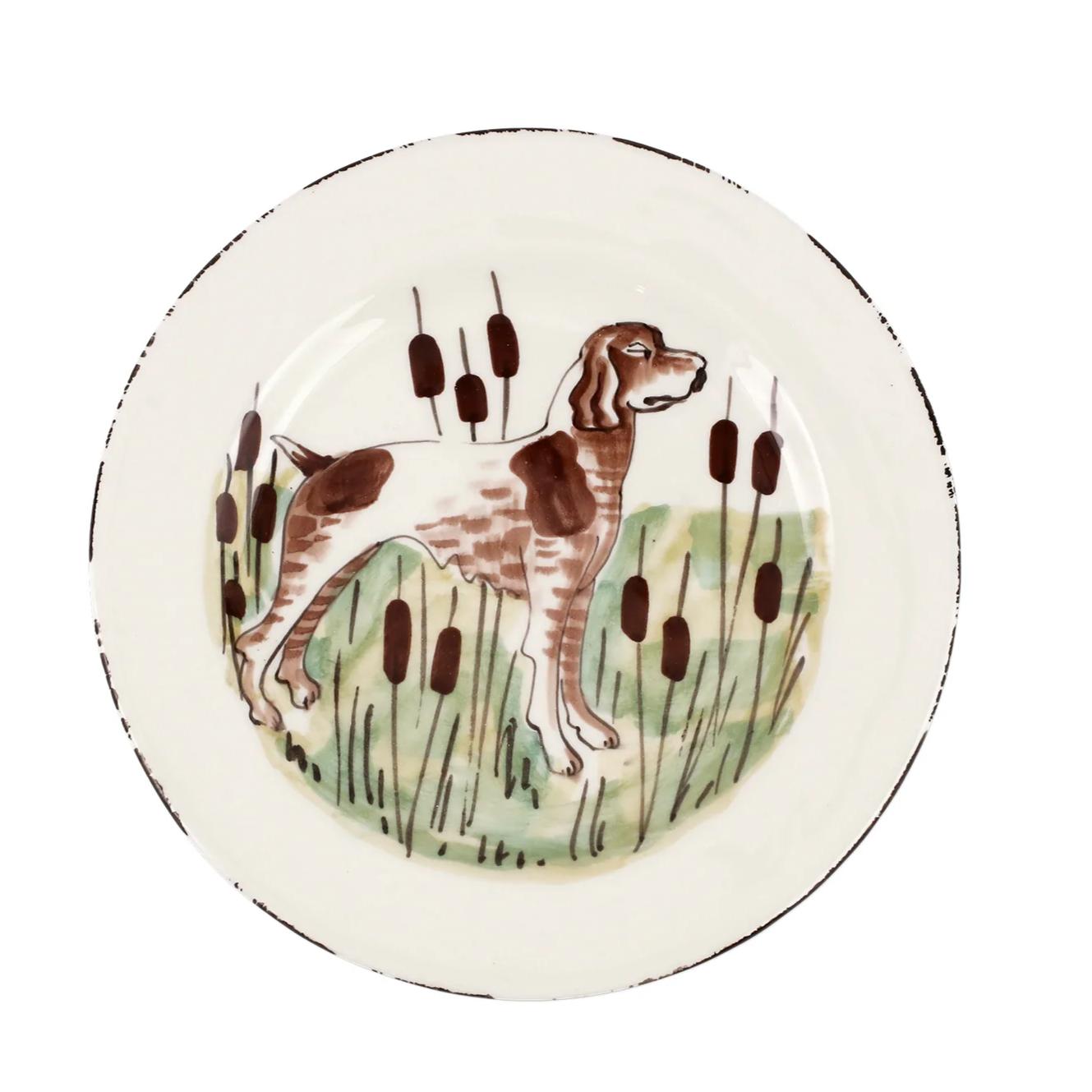 Vietri Wildlife Salad Plate-Home/Giftware-SPANIEL-Kevin's Fine Outdoor Gear & Apparel