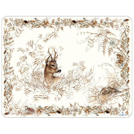 Gien Grand Sologne Deer Acrylic Serving Tray-HOME/GIFTWARE-L-Kevin's Fine Outdoor Gear & Apparel