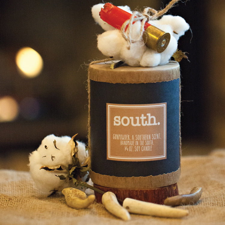 Gunpowder South Candle-HOME/GIFTWARE-THE SOUTH CANDLE-GUNPOWDER-Kevin's Fine Outdoor Gear & Apparel