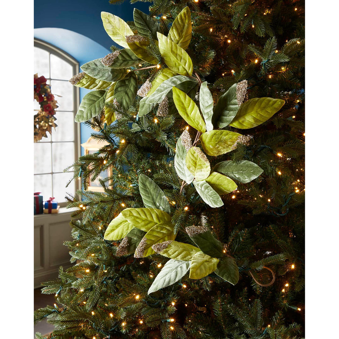 47" Leaf Garland with Glitter--Kevin's Fine Outdoor Gear & Apparel