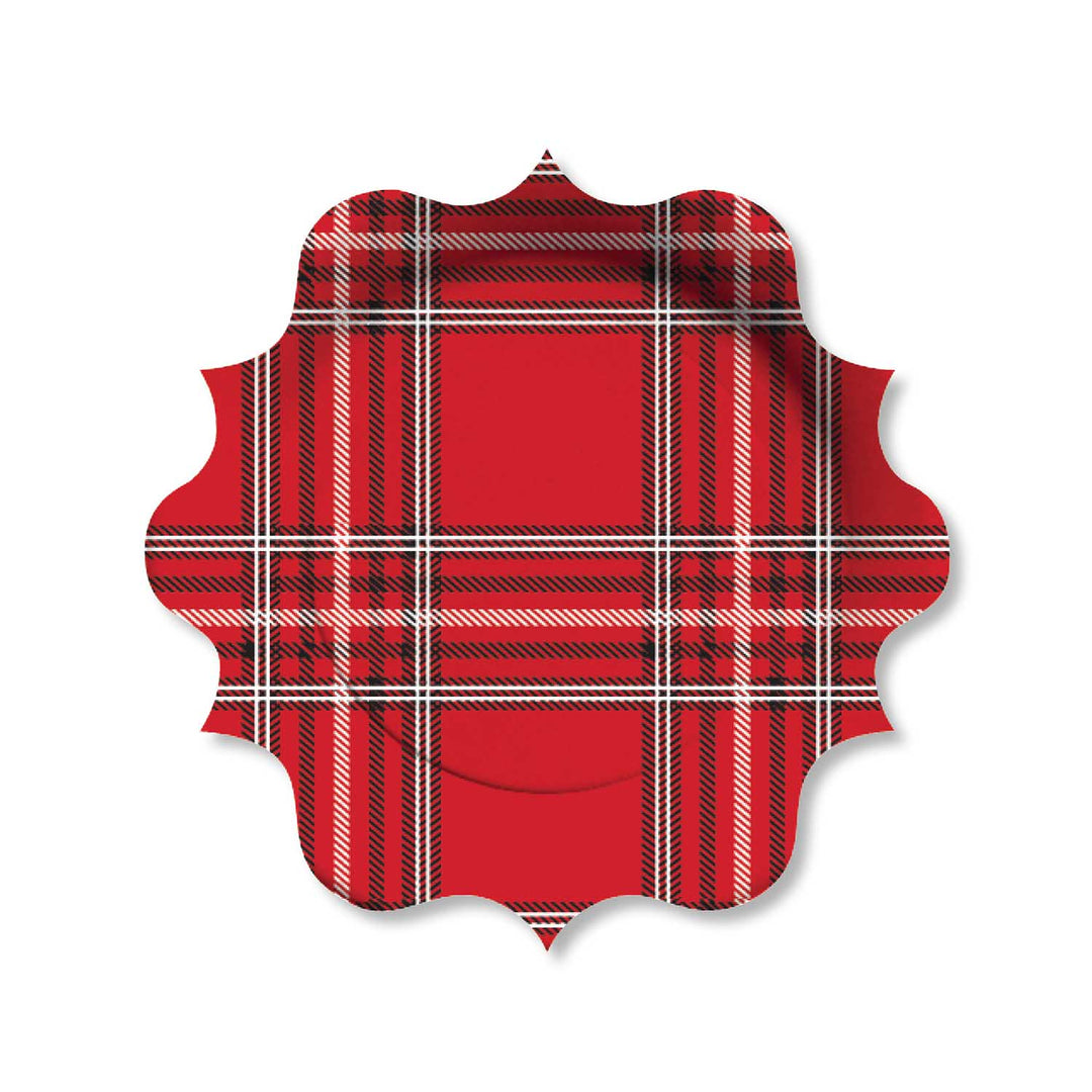 PLAID FOREST LUNCH PLATE