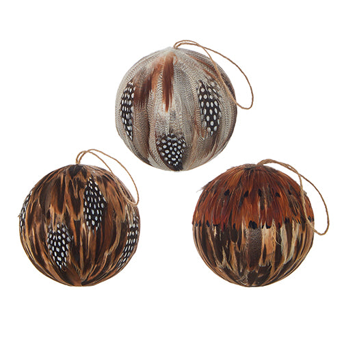 4" Feather Ball Ornament-Home/Giftware-Kevin's Fine Outdoor Gear & Apparel