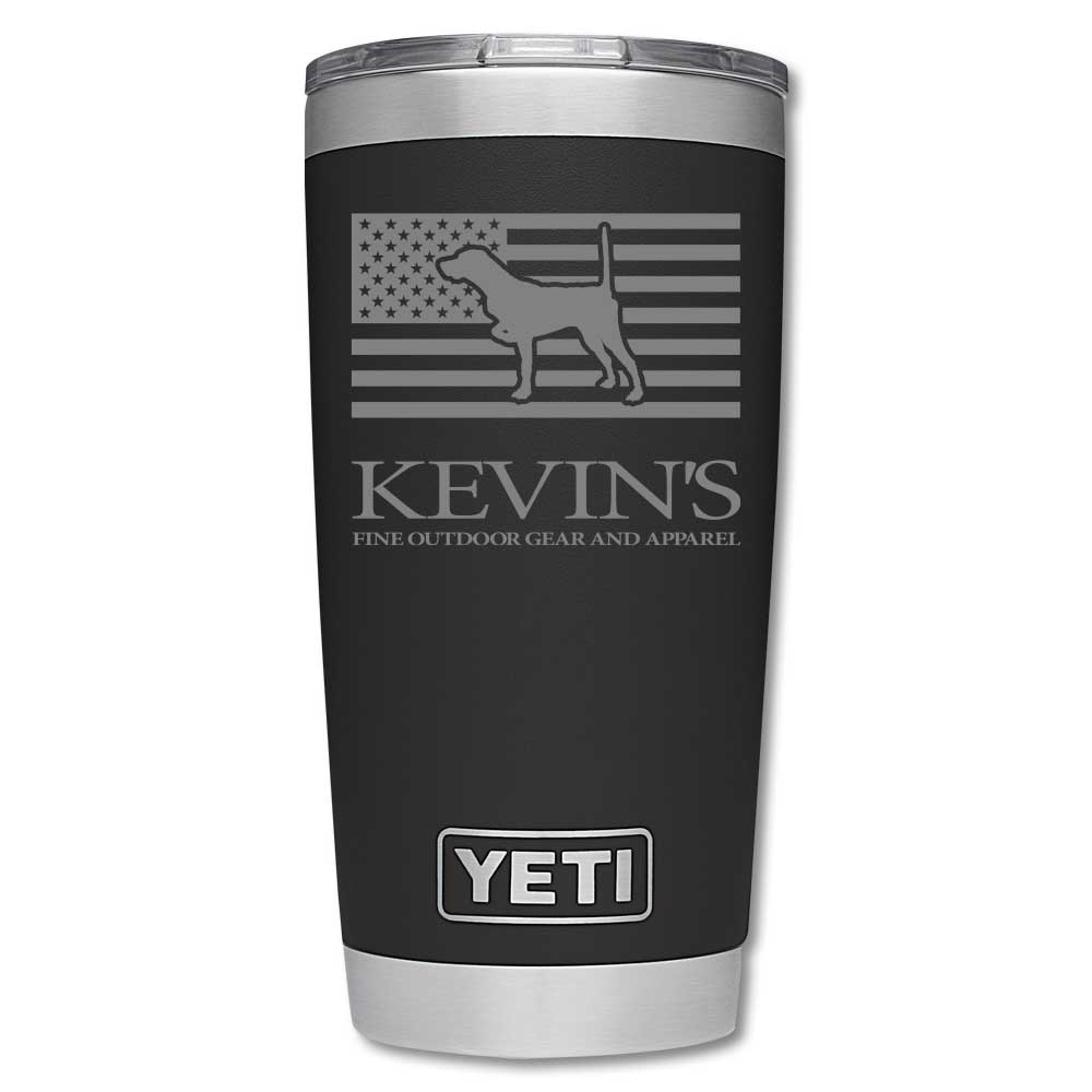 Kevin's Custom Yeti Ramblers-Hunting/Outdoors-Pointer Flag-Black-20 oz-Kevin's Fine Outdoor Gear & Apparel