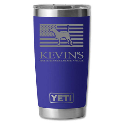 Kevin's Custom Yeti Ramblers-Hunting/Outdoors-Pointer Flag-Off Shore Blue-20 oz-Kevin's Fine Outdoor Gear & Apparel