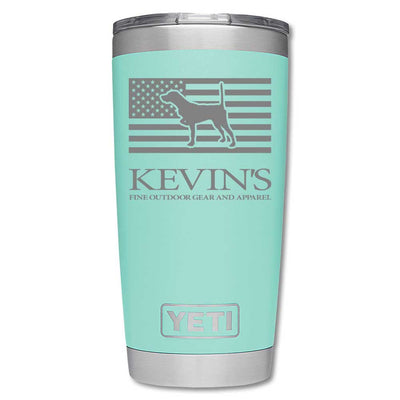 Kevin's Custom Yeti Ramblers-Hunting/Outdoors-Pointer Flag-Seafoam-20 oz-Kevin's Fine Outdoor Gear & Apparel