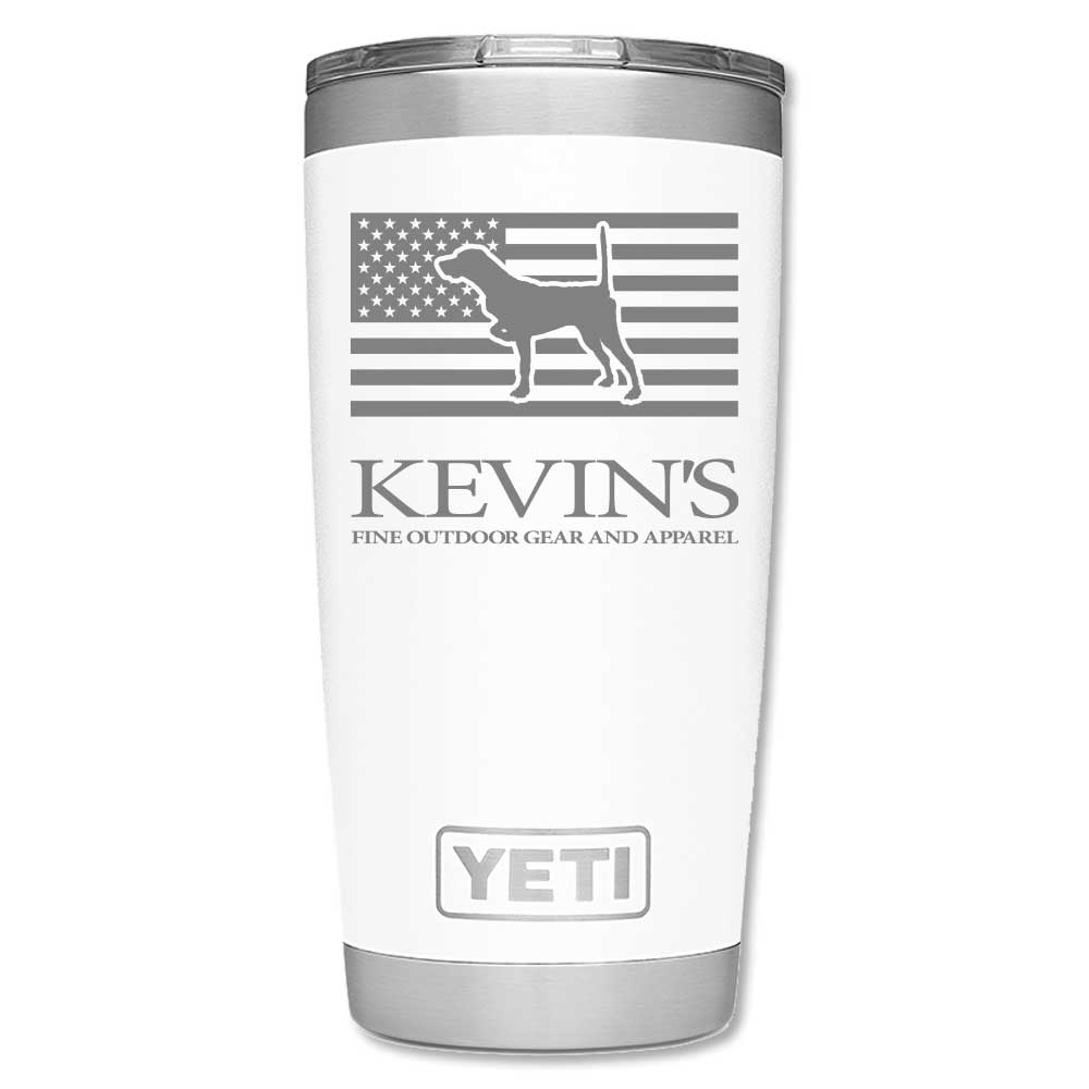 Kevin's Custom Yeti Ramblers-Hunting/Outdoors-Pointer Flag-White-20 oz-Kevin's Fine Outdoor Gear & Apparel