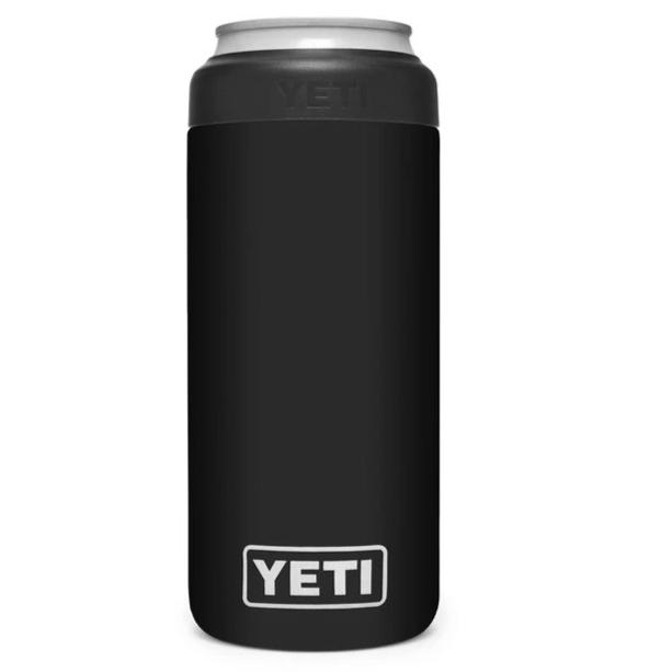 YETI RAMBLER 12 OZ COLSTER SLIM CAN INSULATOR-HUNTING/OUTDOORS-BLACK-Kevin's Fine Outdoor Gear & Apparel