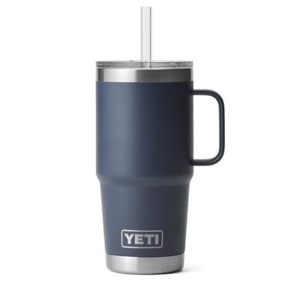 YETI Rambler 25 oz Mug with Straw Lid-Home/Giftware-NAVY-Kevin's Fine Outdoor Gear & Apparel