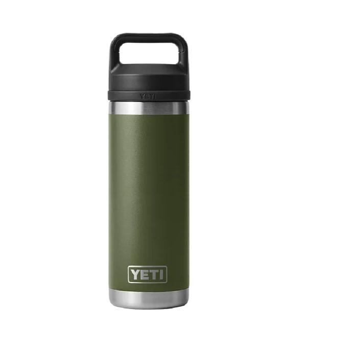 Yeti Rambler 18 oz Bottle with Chug Cap-HUNTING/OUTDOORS-Highland Olive-Kevin's Fine Outdoor Gear & Apparel