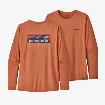 Patagonia Ladies Cap Cool Daily Graphic Shirt-WOMENS CLOTHING-Mellow Melon-XS-Kevin's Fine Outdoor Gear & Apparel