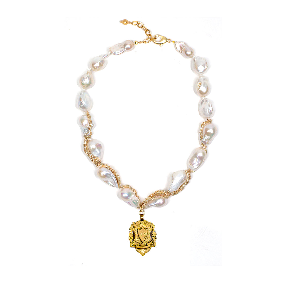 Wrapped Baroque Pearl Necklace-Jewelry-Ivory-Crest-Kevin's Fine Outdoor Gear & Apparel