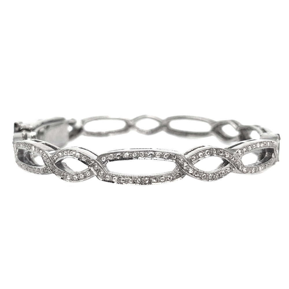 Braide Pave Diamond Bangle-JEWELRY-Kevin's Fine Outdoor Gear & Apparel