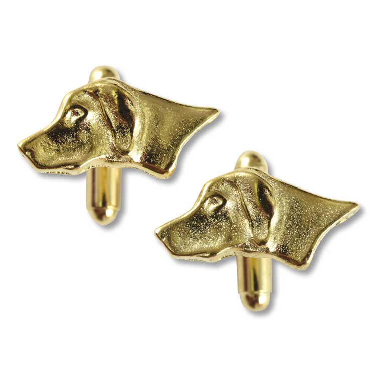 Brass Labrador Cufflinks